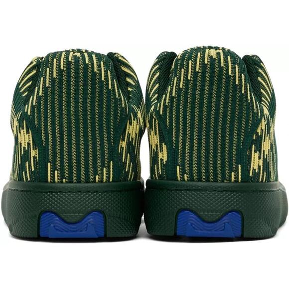 $ 1K NIB BURBERRY BOX GREEN CHECK CANVAS LOGO PLATFORM SNEAKERS 8.5 US 41.5 IT - Picture 11 of 12